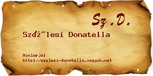 Szélesi Donatella névjegykártya